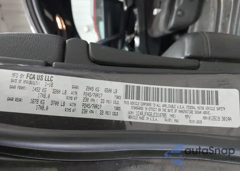 2018 Jeep Grand Cherokee Laredo E 4X4 z USA, uszkodzony, nr VIN 1C4RJFAG6JC310785